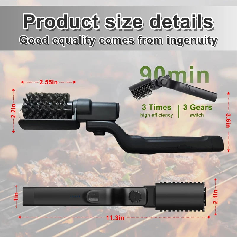 Every Dad Loves A Clean BBQ The Electric BBQ Brush That Does The Hard Work For You