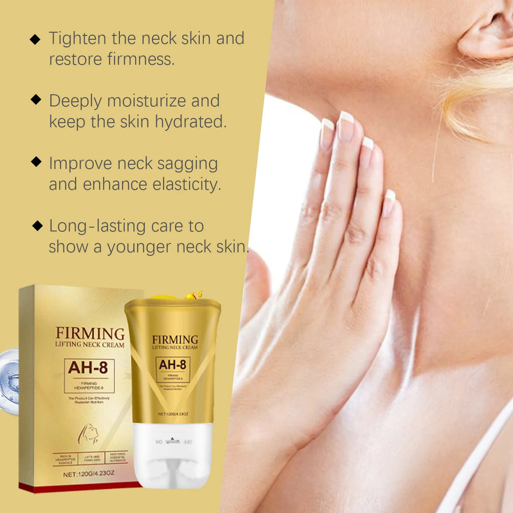 Hexapeptide 8 Roller Neck Cream Firming Lifting Massager Ceramide Moisturizing Tightening Skin Care Body Lotion For Women