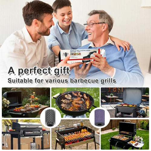 Every Dad Loves A Clean BBQ The Electric BBQ Brush That Does The Hard Work For You